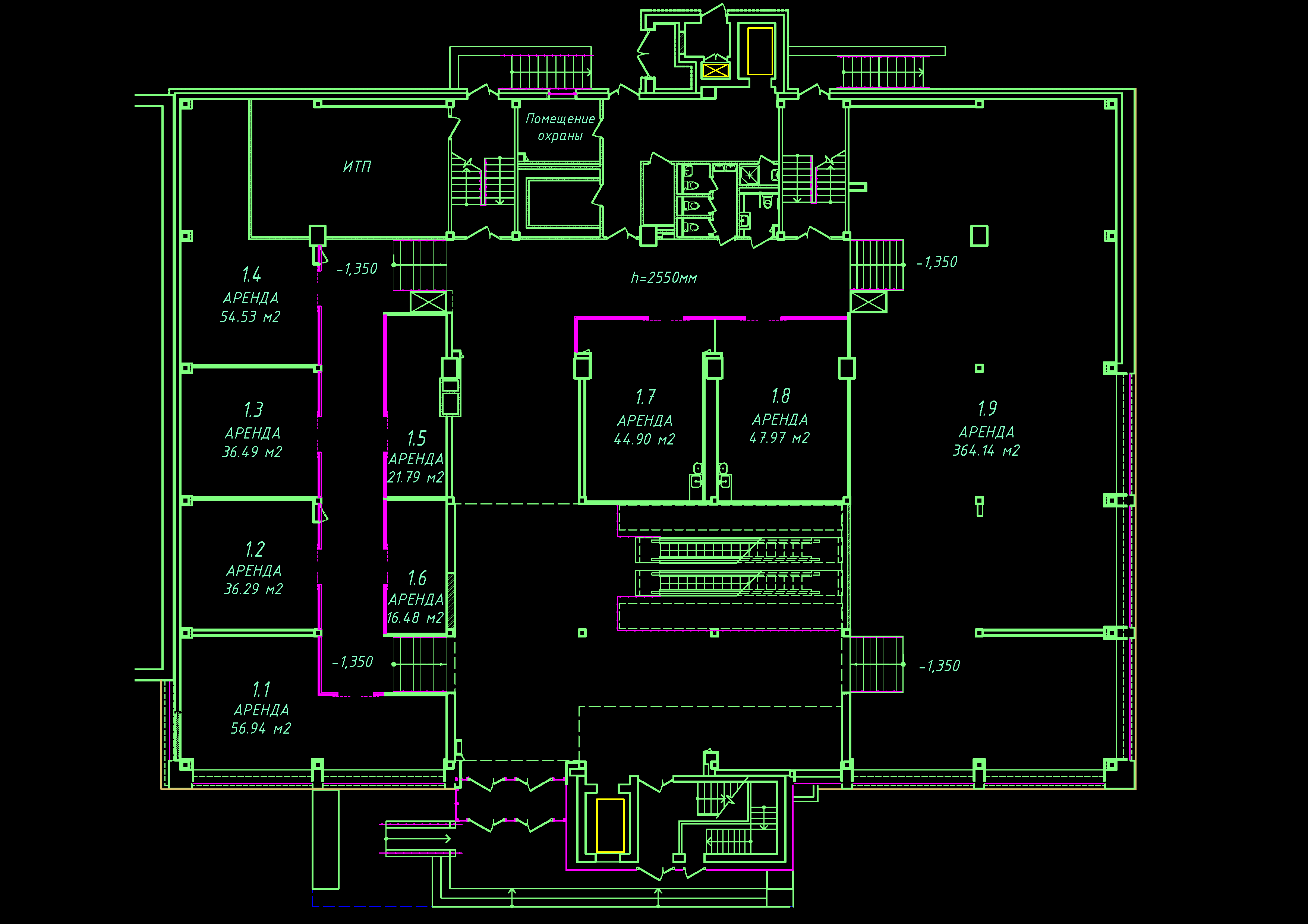 План 1 этажа